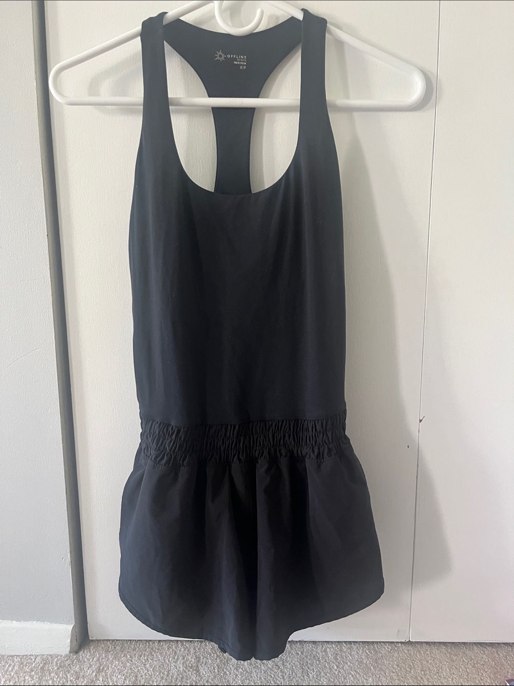 aerie Black Racerback Romper